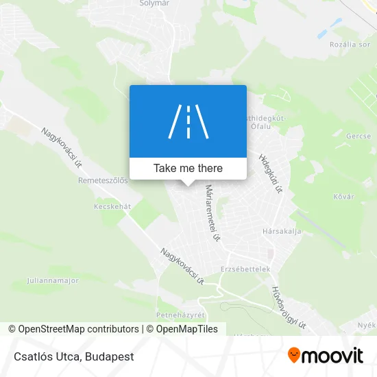 Csatlós Utca map