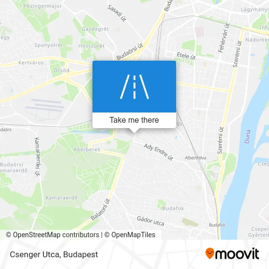 Csenger Utca map