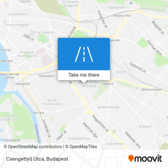 Csengettyű Utca map