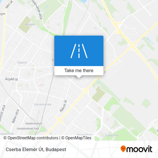 Cserba Elemér Út map