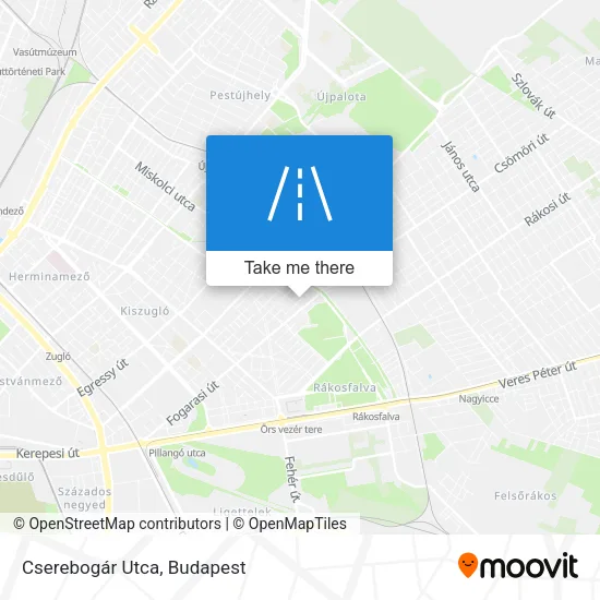 Cserebogár Utca map