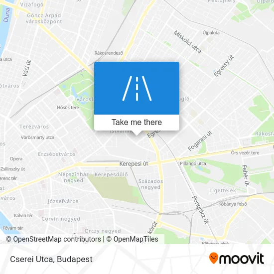Cserei Utca map