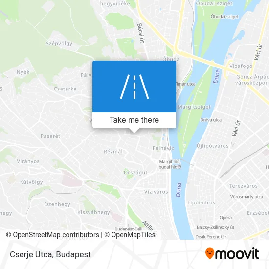 Cserje Utca map