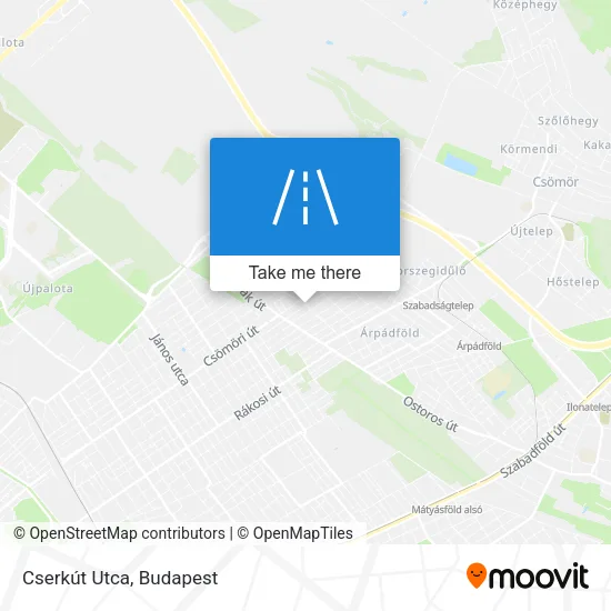 Cserkút Utca map