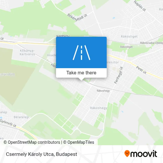 Csermely Károly Utca map