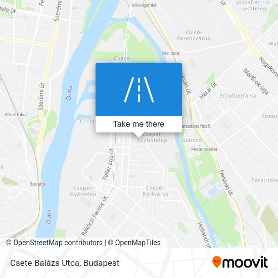 Csete Balázs Utca map