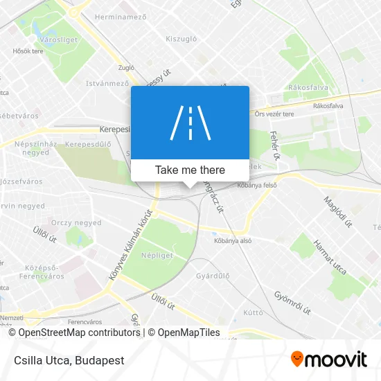 Csilla Utca map