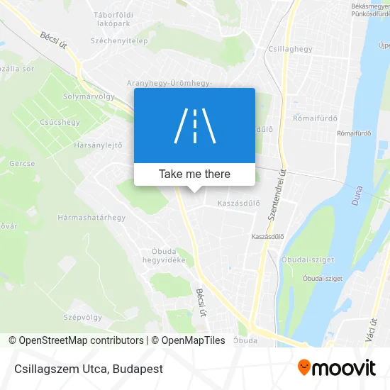 Csillagszem Utca map