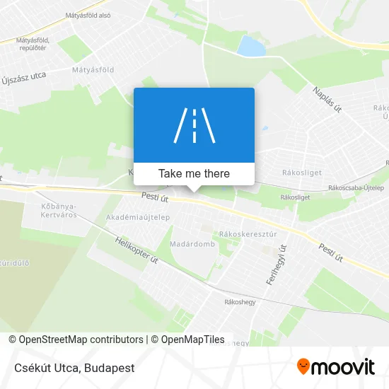 Csékút Utca map