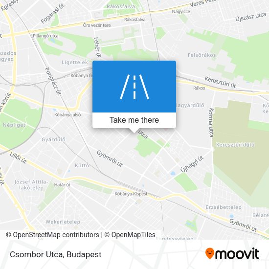 Csombor Utca map