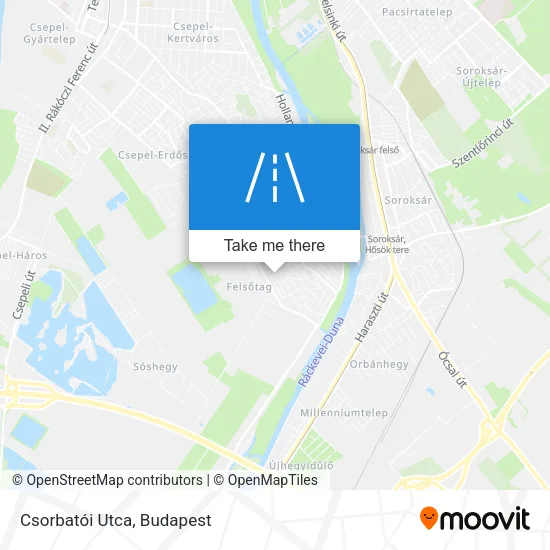 Csorbatói Utca map