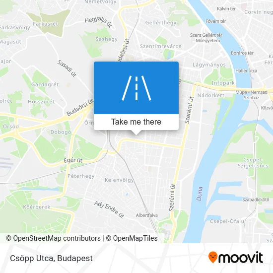 Csöpp Utca map
