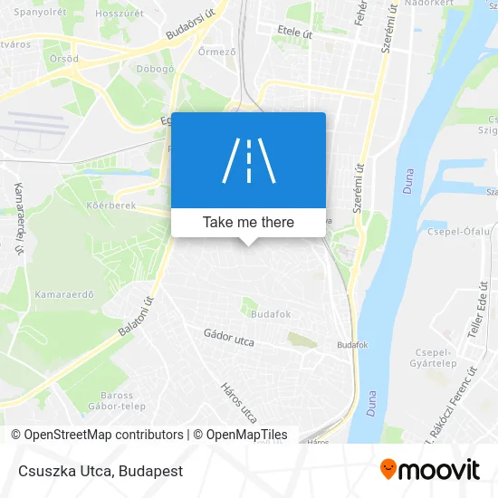 Csuszka Utca map