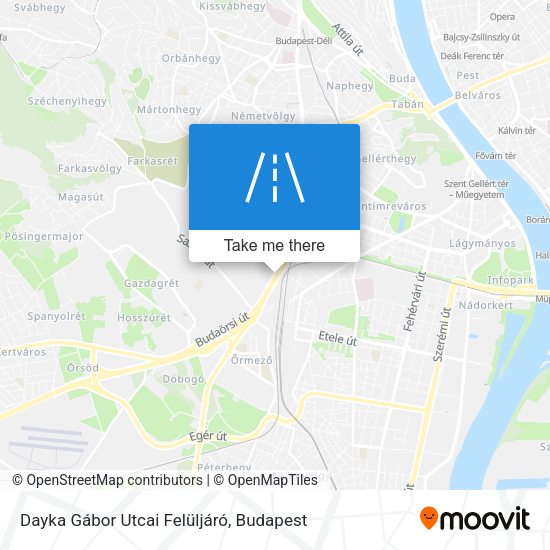 Dayka Gábor Utcai Felüljáró map