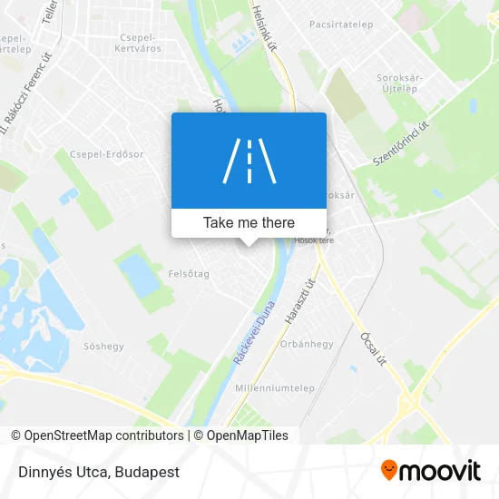 Dinnyés Utca map