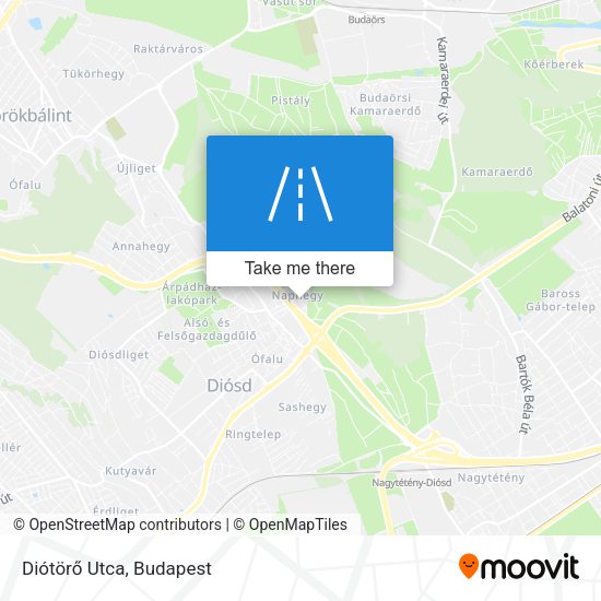 Diótörő Utca map