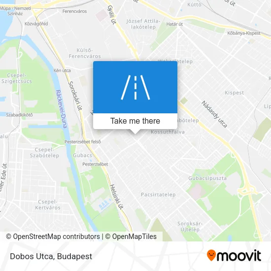 Dobos Utca map