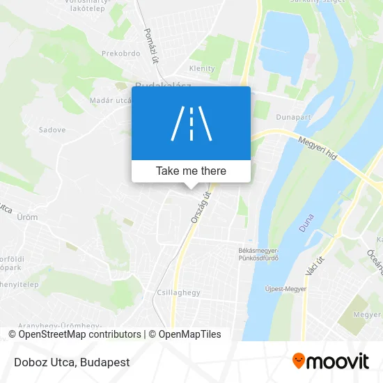 Doboz Utca map