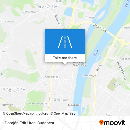 Domján Edit Utca map