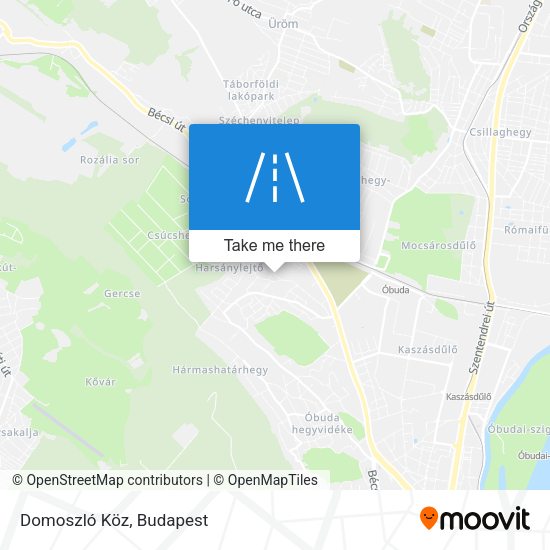 Domoszló Köz map