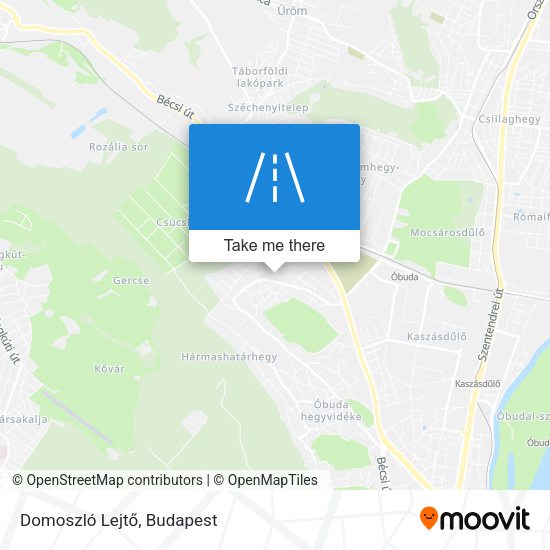 Domoszló Lejtő map