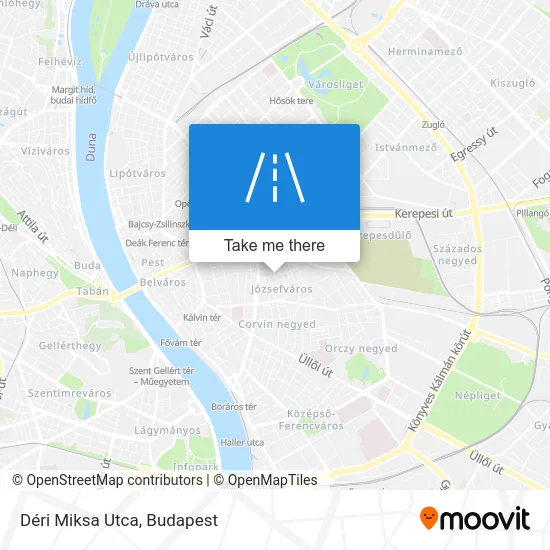 Déri Miksa Utca map