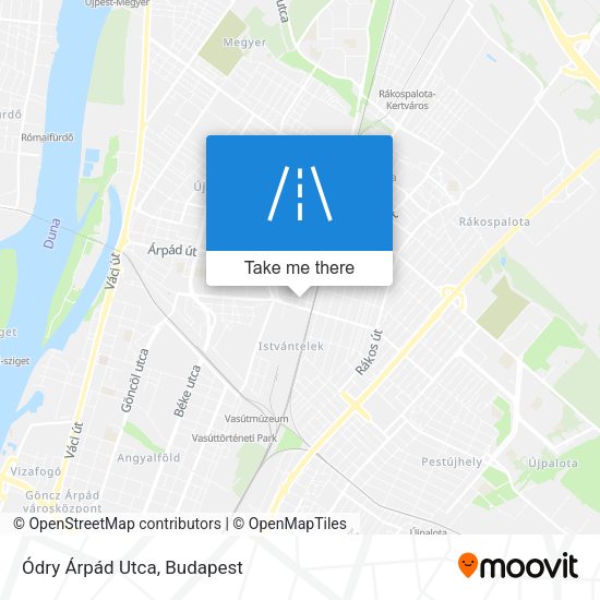 Ódry Árpád Utca map