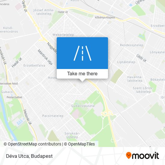 Déva Utca map