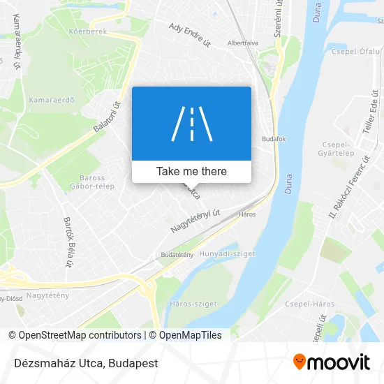 Dézsmaház Utca map