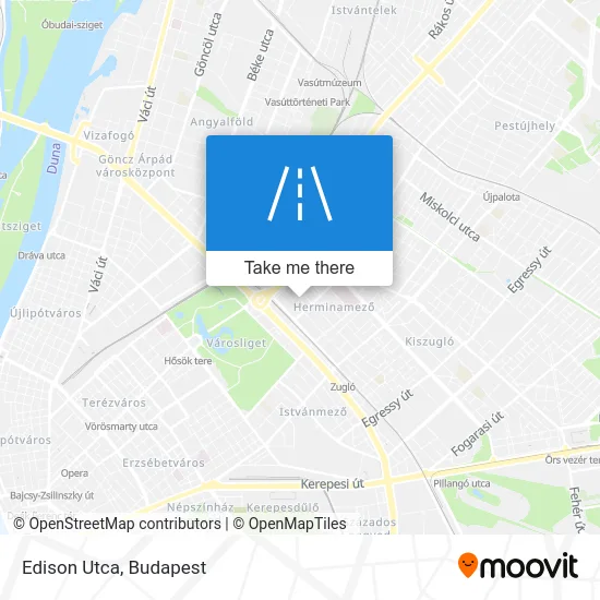 Edison Utca map