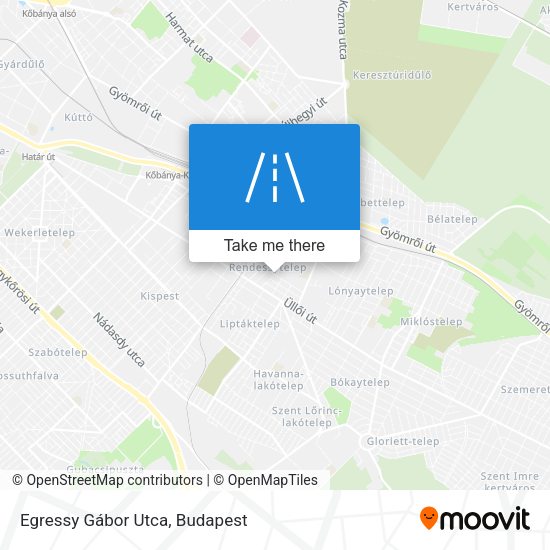 Egressy Gábor Utca map