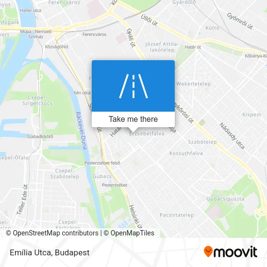 Emília Utca map