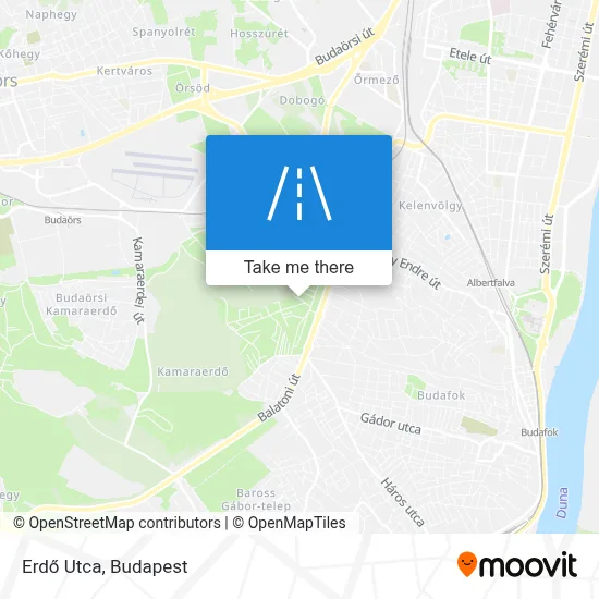 Erdő Utca map