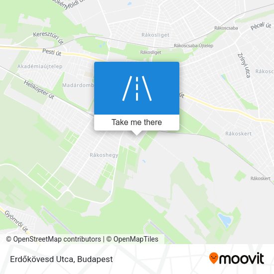Erdőkövesd Utca map