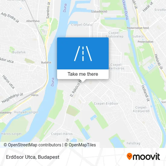 Erdősor Utca map