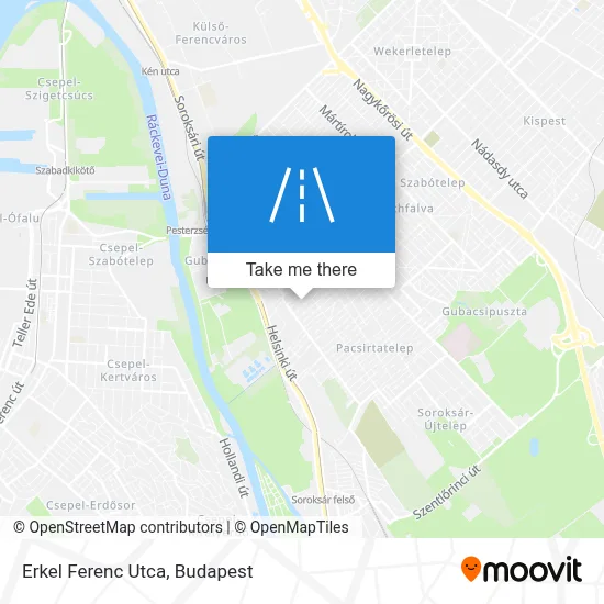 Erkel Ferenc Utca map
