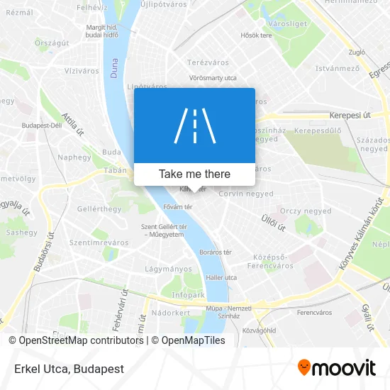 Erkel Utca map