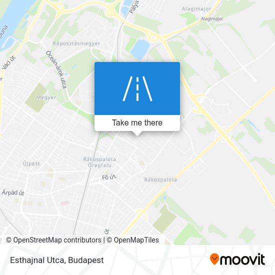 Esthajnal Utca map