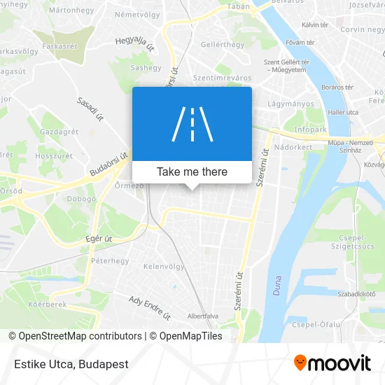 Estike Utca map