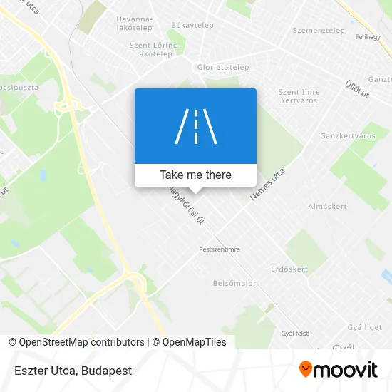 Eszter Utca map