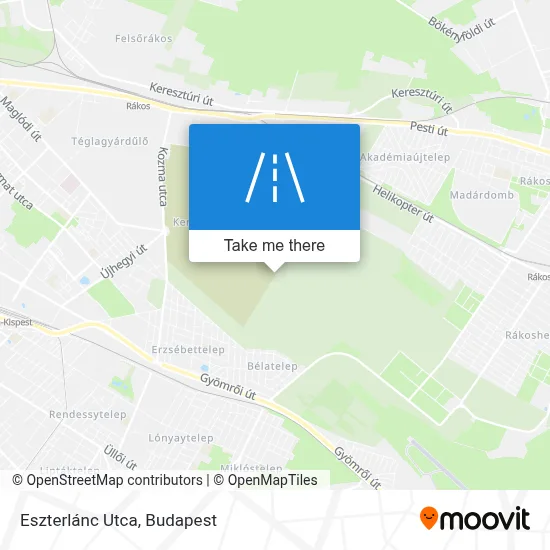 Eszterlánc Utca map