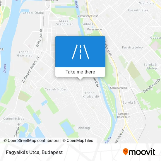 Fagyalkás Utca map