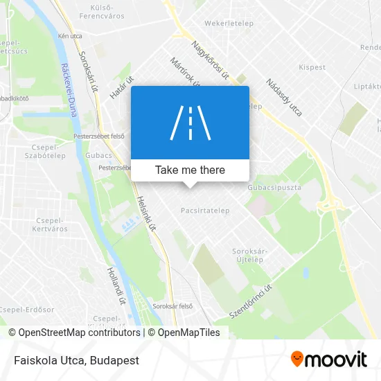 Faiskola Utca map