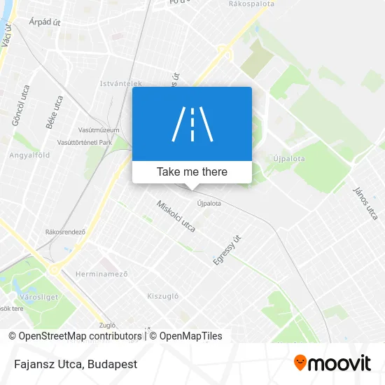 Fajansz Utca map