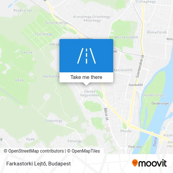 Farkastorki Lejtő map