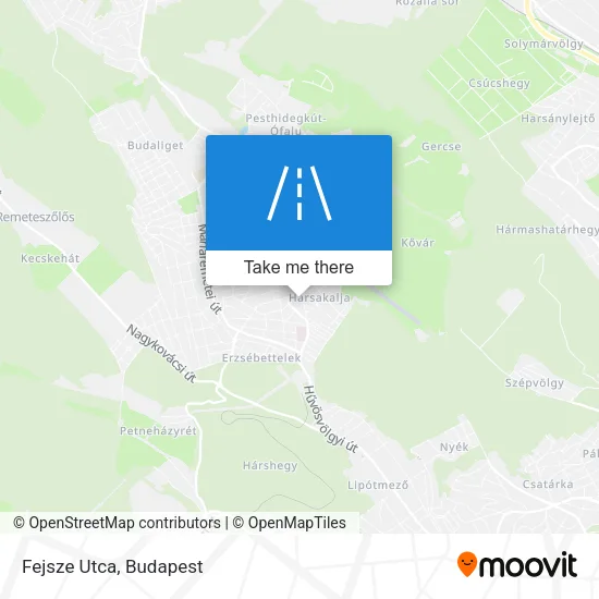 Fejsze Utca map