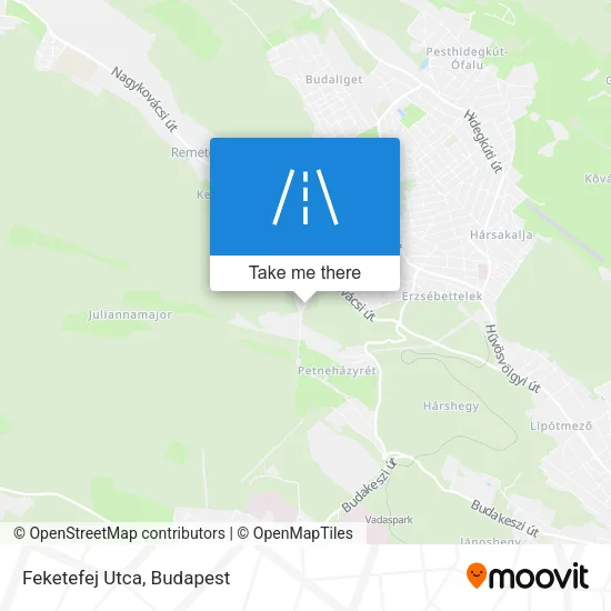 Feketefej Utca map