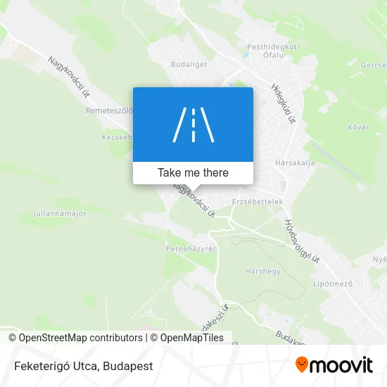 Feketerigó Utca map