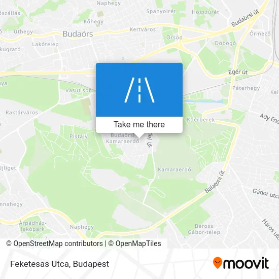 Feketesas Utca map
