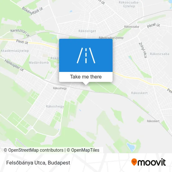 Felsőbánya Utca map